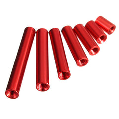 M3AR1 M3 Aluminum Alloy Standoff Studs 8-35mm Red Round PCB Board Spacers Standoffs 10pcs