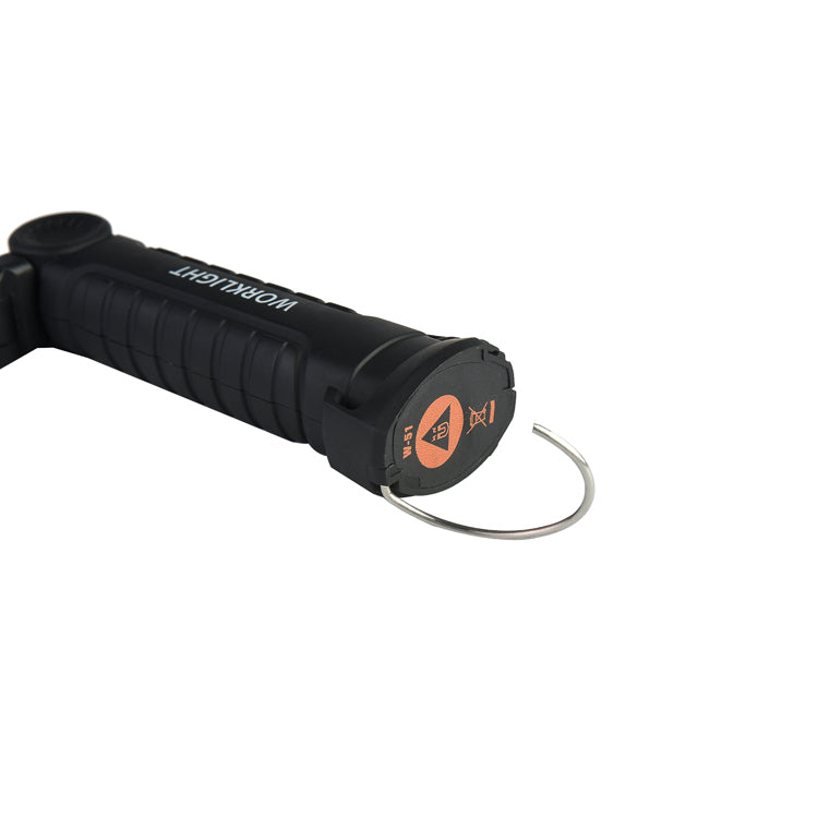 360Degree Rotation USB Rechargeable COB+LED Emergency Worklight with Magnetic Tail Flashlight