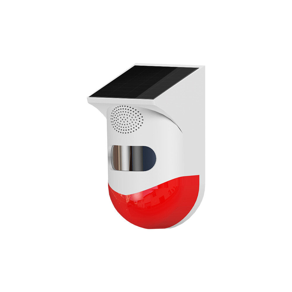 Outdoor Solar Light Alarm Human Body Induction Infrared Sound and Light Alarm
