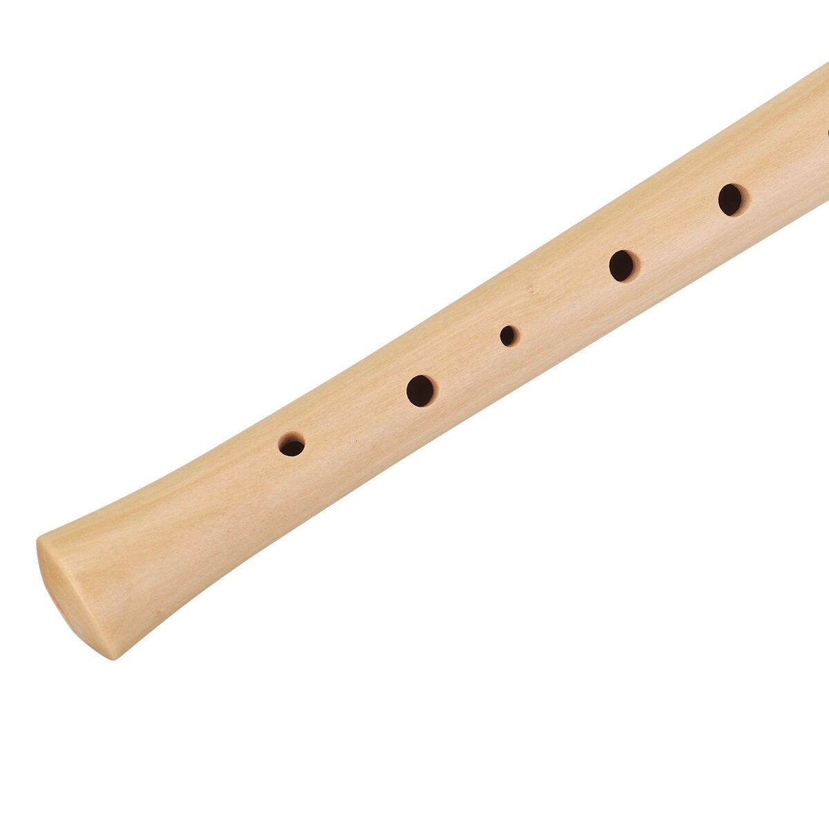Wood Flute 2 Knots for Maple Clarinet, 8 Holes, Suitable for Children and Beginners with Cleaning Brush / Case / Lanyard