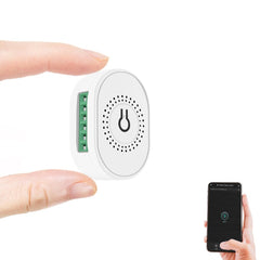 16A Smart Light Switch Module No Neutral Wire And Neutral Wire Universal Mini Breakers 2 Way Control Smart Home Switch Works With Alexa Google Home