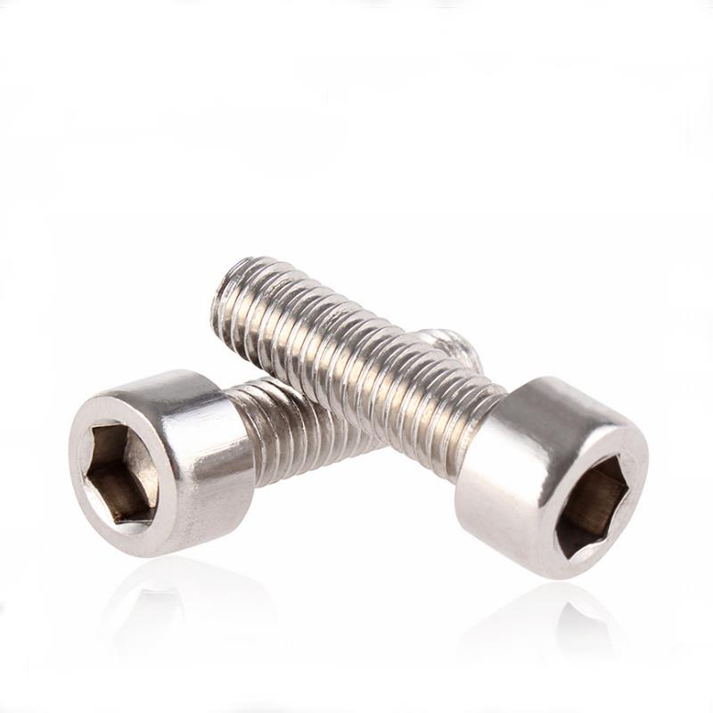 50Pcs M5 201 Stainless Steel 10-20mm Hex Socket Cap Head Screw Washer Nut