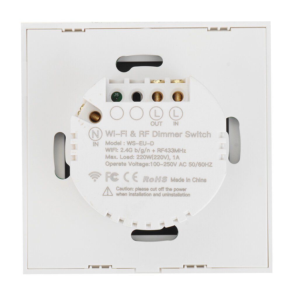 Black WiFi+RF Smart Light Dimmer Switch 2/3Way Muilti-Control Smart Life/Tuya APP Control Works with Alexa Google Voice Assistants