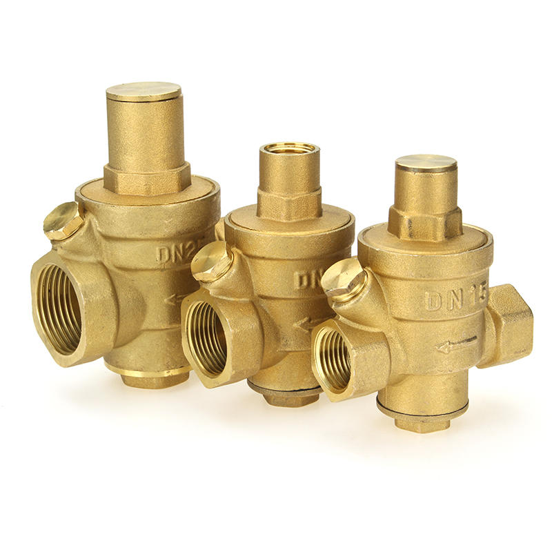 Brass Adjustable Water Heater Pressure Reducing Valve 1/2" 3/4" 1" 1-1/4" 1-1/2" 2" Safety Relief Valve Pressure Regulator Controller