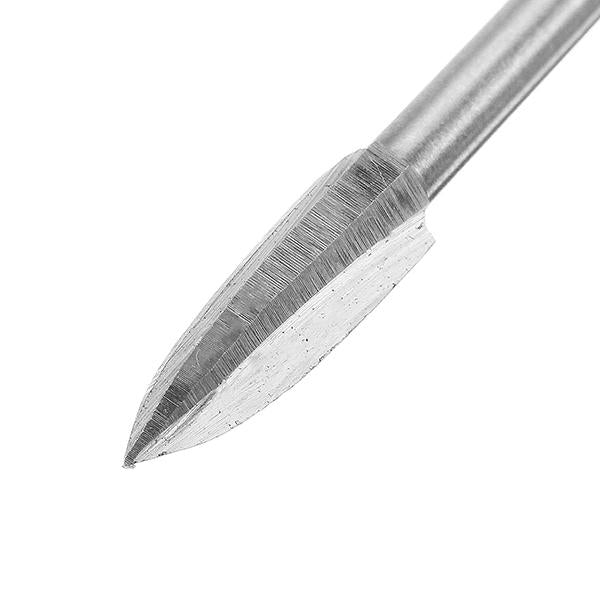 3mm Shank 5Pcs 3-8mm Milling Cutter White Steel Three Blades Wood Carving Knives