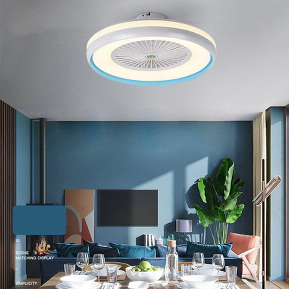 Ceiling Fan with Lighting LED Light 3 Color Temperature Adjustable Wind Speed Remote Control