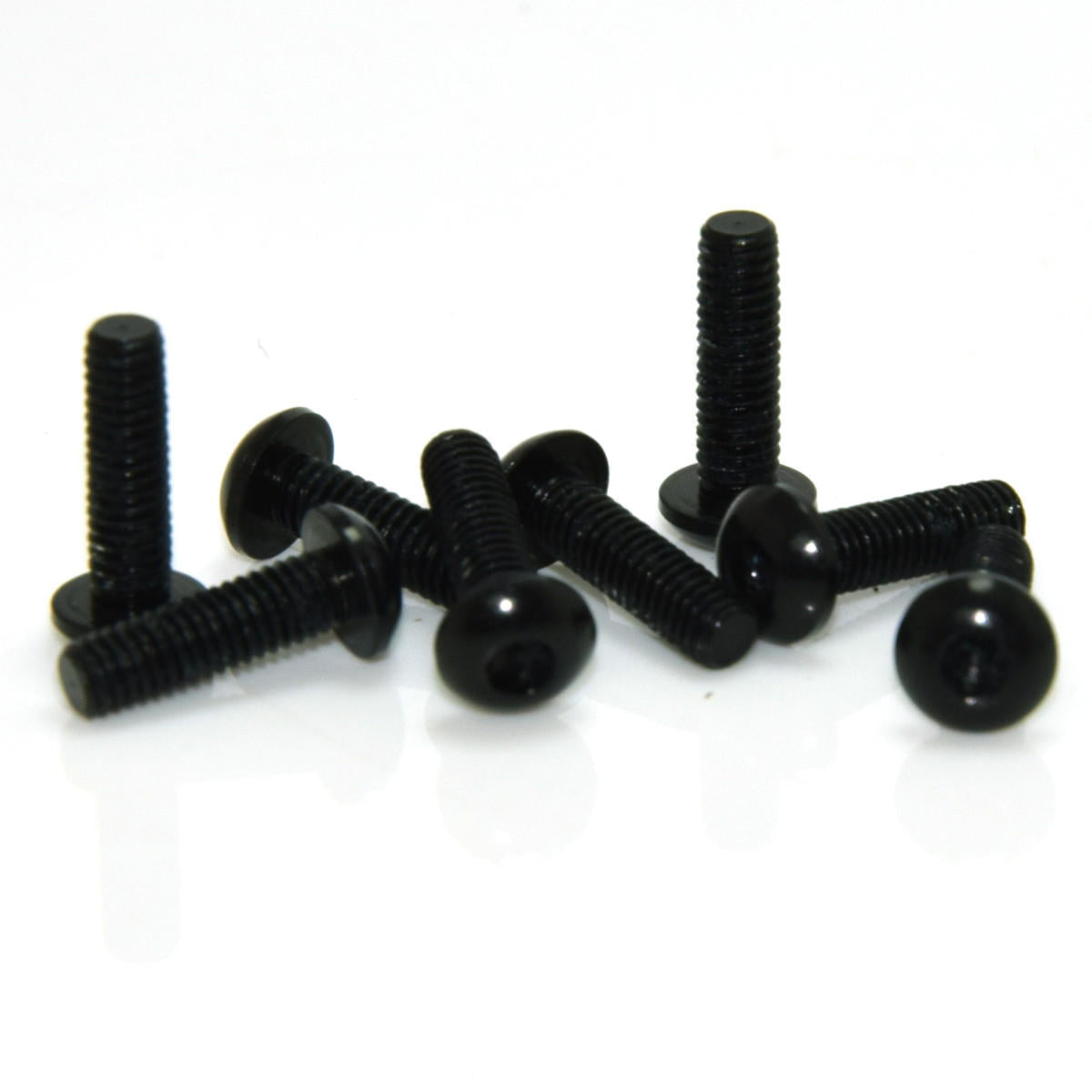 10Pcs M316mm Hex Socket Screws Round Head Cap Screw 7075 Aluminum Alloy