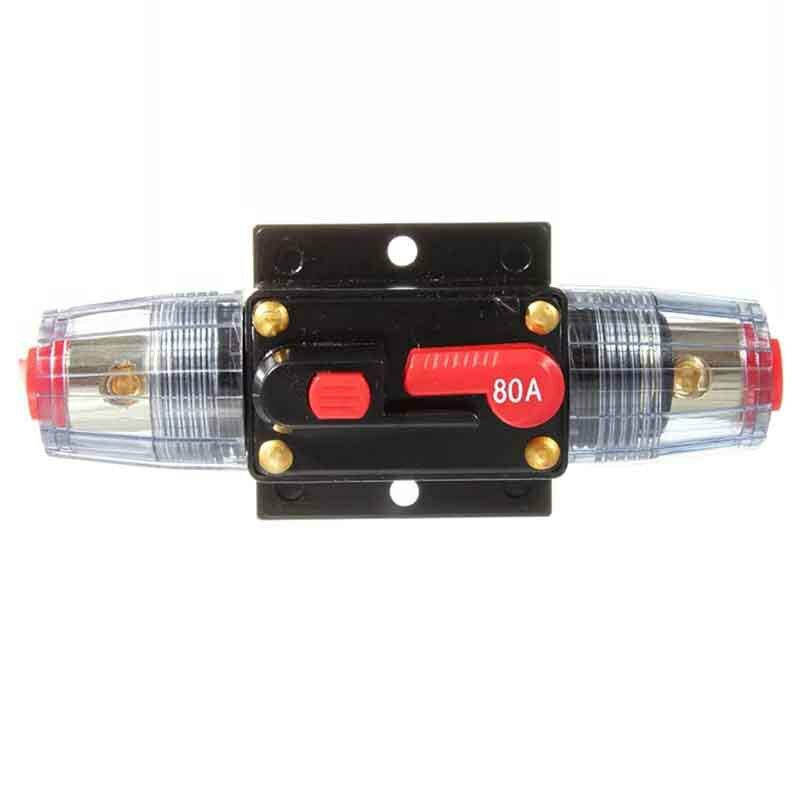 Car Truck Circuit Breaker Self-recovery Auto Audio Fuse Holder Power Insurance 12V 24V
