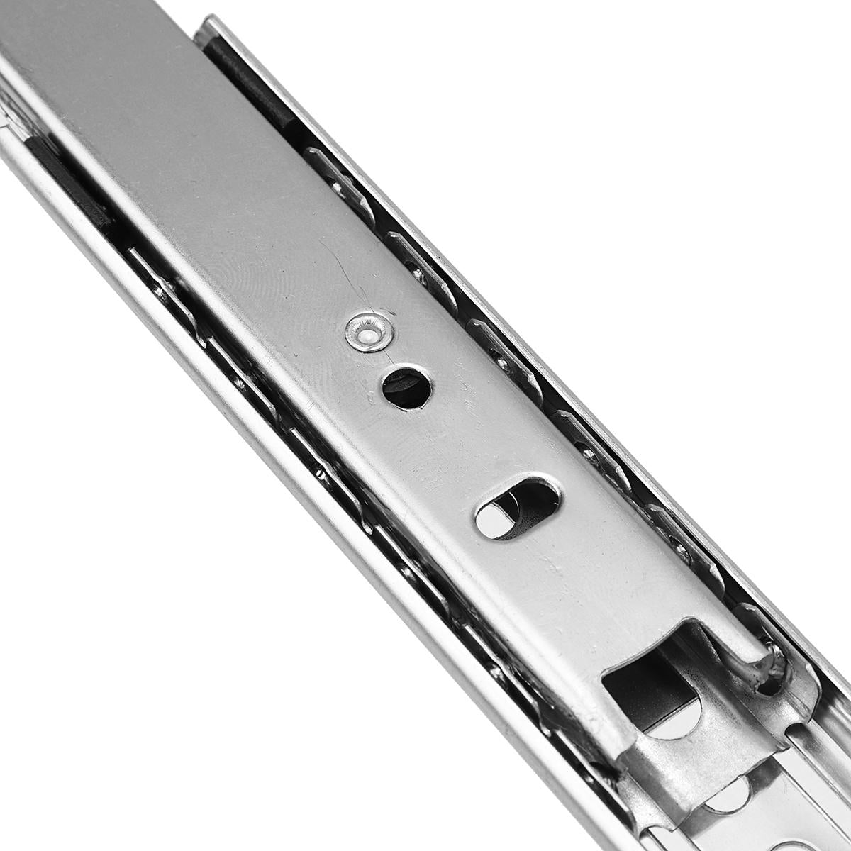 2Pcs 27mm Ball Bearing Drawer Runners Slides Side Full Extension Slide