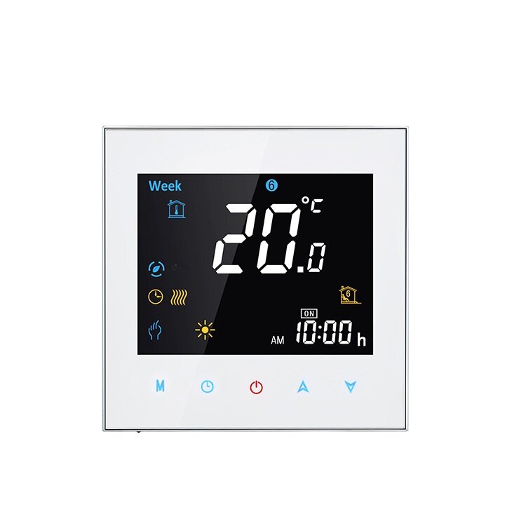 LCD Touch Screen Smart Wireless Zwave Wall-hung Boiler Thermostat Floor Heating Controller