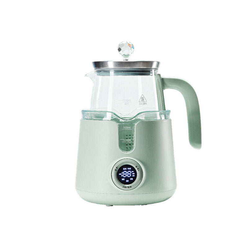 Electric Kettle 800W 1.5L Portable Glass Kettle Heat Preservation