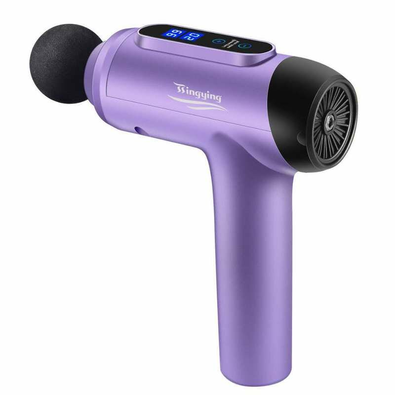 LCD Display Deep Tissue Massager 20 Speed 6 Modes Rechargeable Deep Muscle Massager Handheld Percussion Physiotherapy