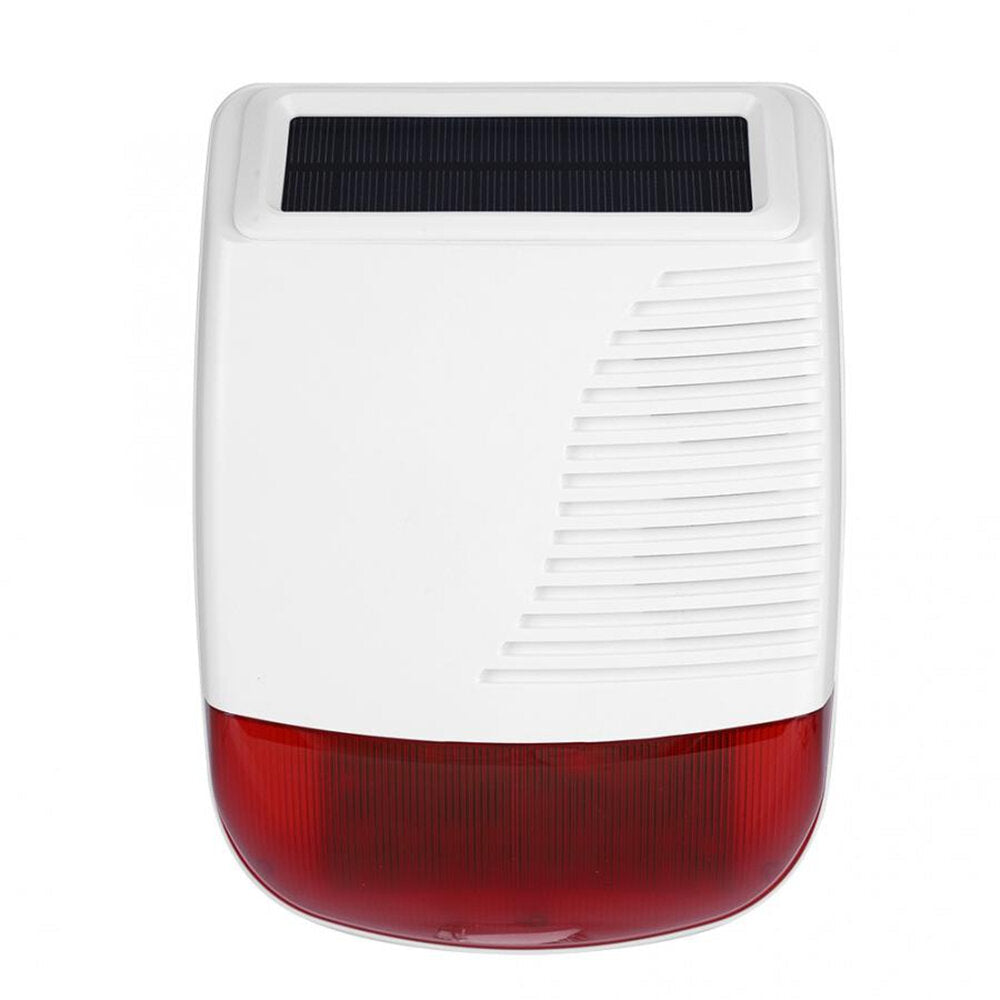 433MHz Wireless Sound Alarm Outdoor Waterproof Solar Power Light Sound Siren For GSM Alarm System Fire Alarm