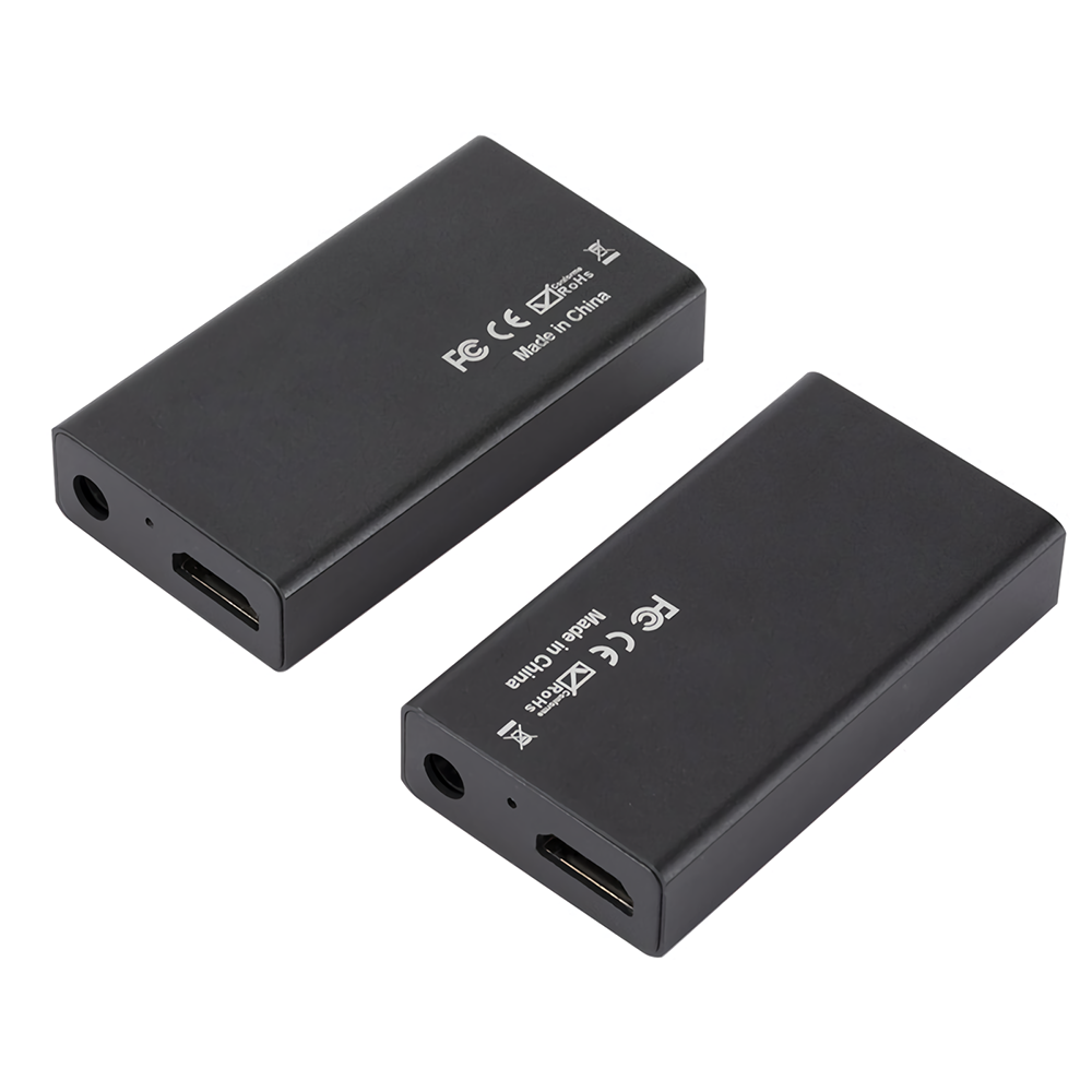 HDMI-compatible to RJ45 Network Extender 1080P HDMI-compatible Ethernet Adapter Network Repeaters (Tx + Rx)