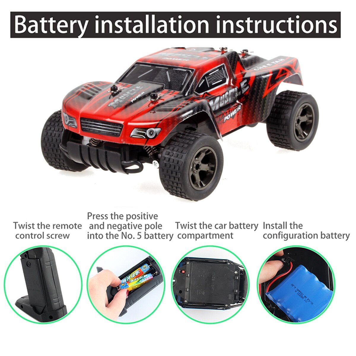 2.4G High Speed Radio Remote Control RC Car RTR Racing Off Road Vehicle Models