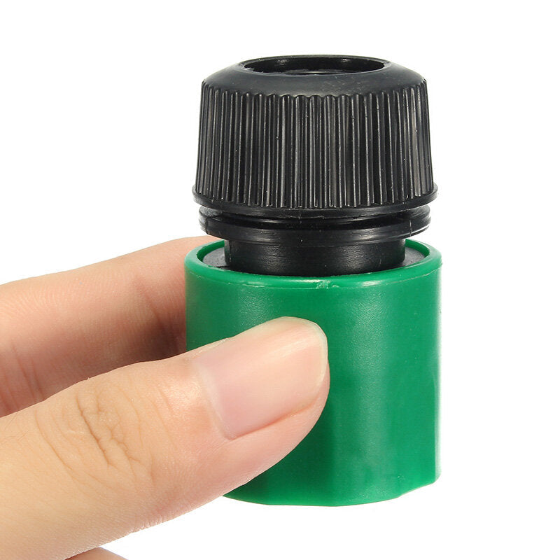 1/2 Inch Plastic Water Hose Pipe Quick Connector Garden Tap Washer Spayer Coupler Green