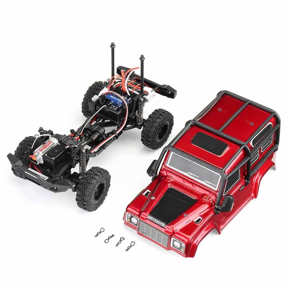2.4G RC Car 4WD 15KM/H Vehicle RC Rock Crawler Off-road Two Battery