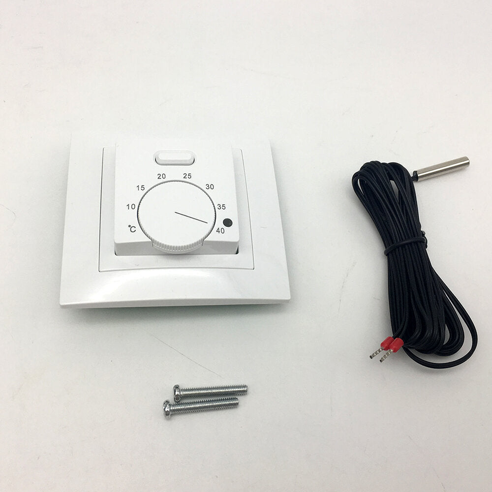 Floor Heating Room Thermostat AC220 Temperature Controller With 3 Meters Sensor