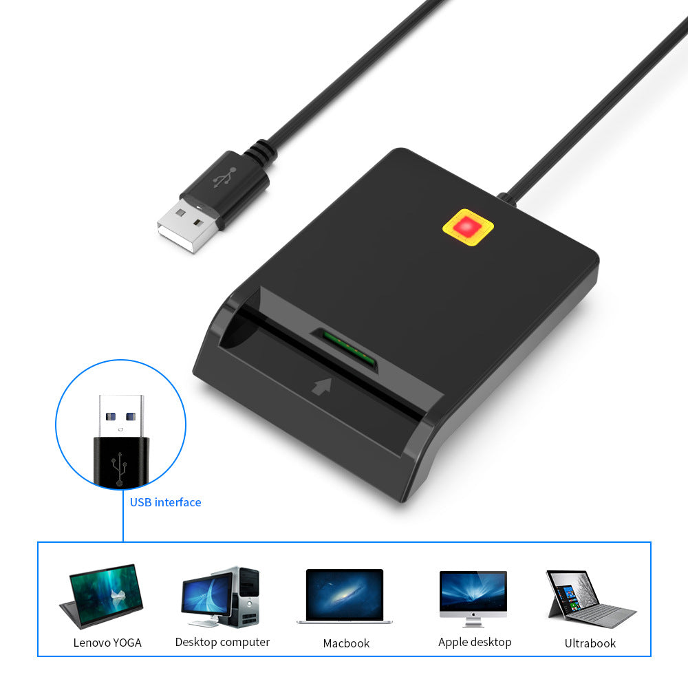 USB2.0 CAC Smart Card Reader ID Bank Card SIM Phone Card Multiple functions Tax Return Card Reader