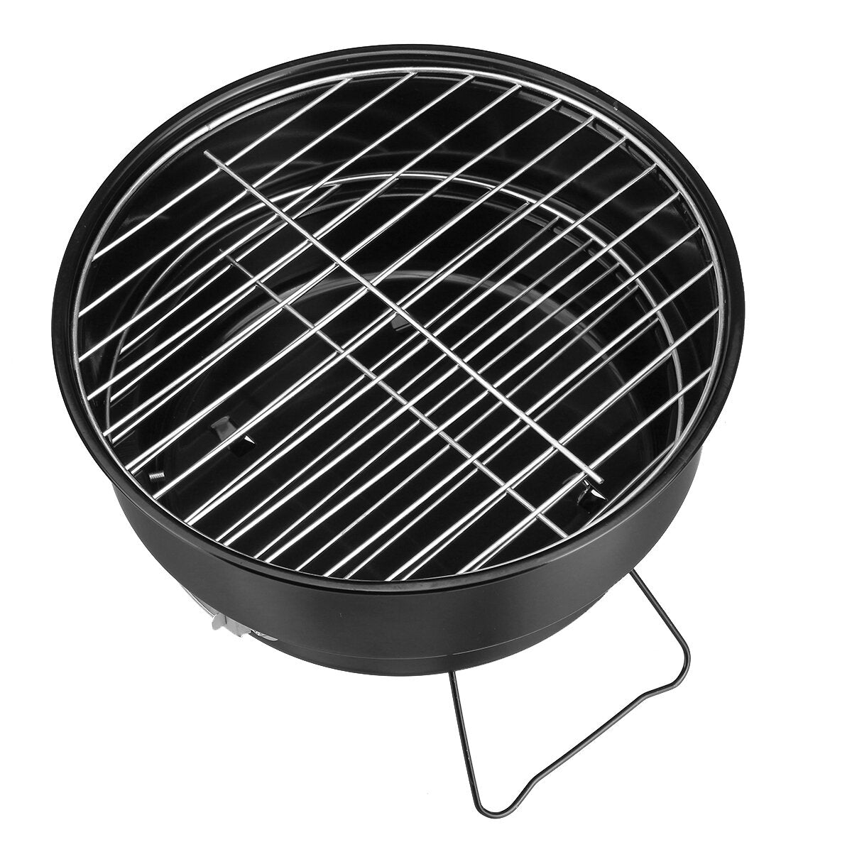 Round Barbecue Grill Foldable Stainless Steel Grill Portable Outdoor Camping Barbecue Grill