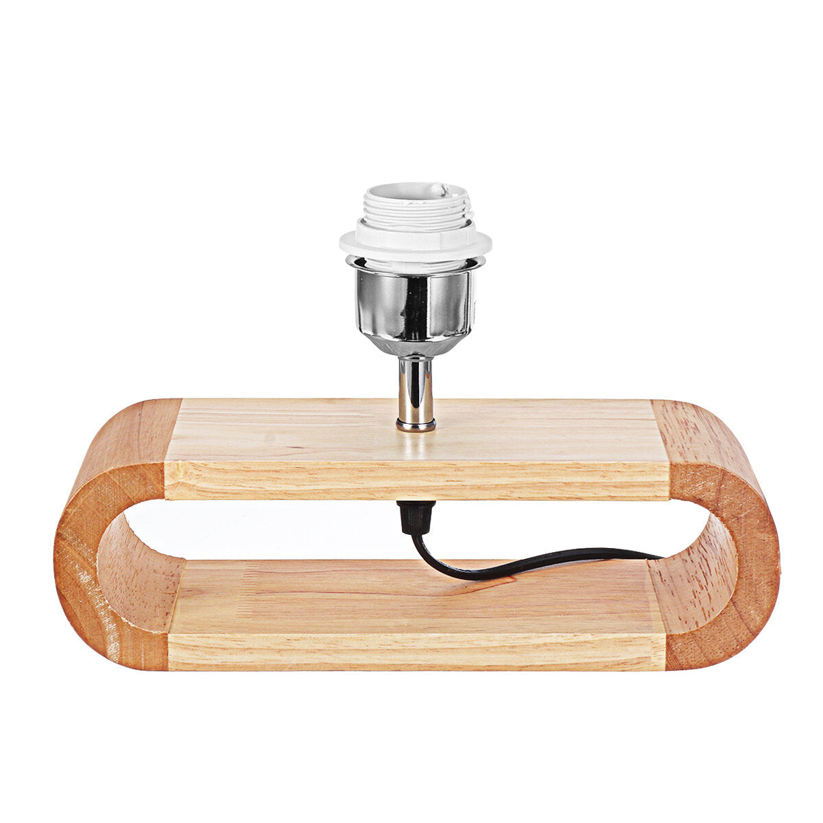 Wooden Modern Table Lamp Timber Bedside Lighting Desk Reading Light Brown White 85-265V