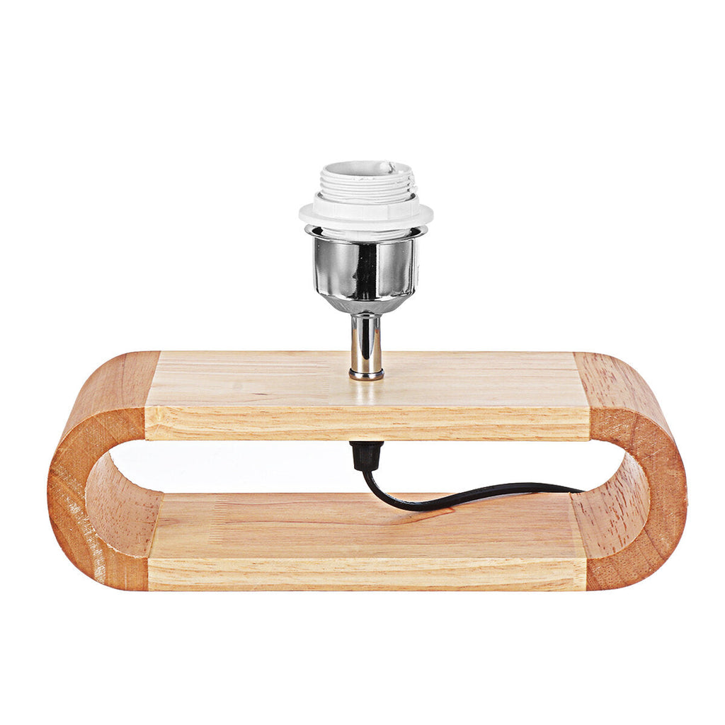 Wooden Modern Table Lamp Timber Bedside Lighting Desk Reading Light Brown White 85-265V