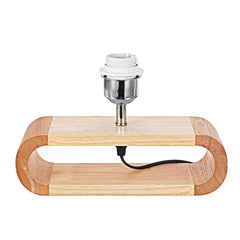 Wooden Modern Table Lamp Timber Bedside Lighting Desk Reading Light Brown White 85-265V