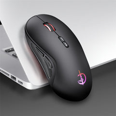 Wireless Mouse 2.4G / Bluetooth Dual Mode Rechargeable 2400DPI Ergonomic Mice For Laptop Computer PC