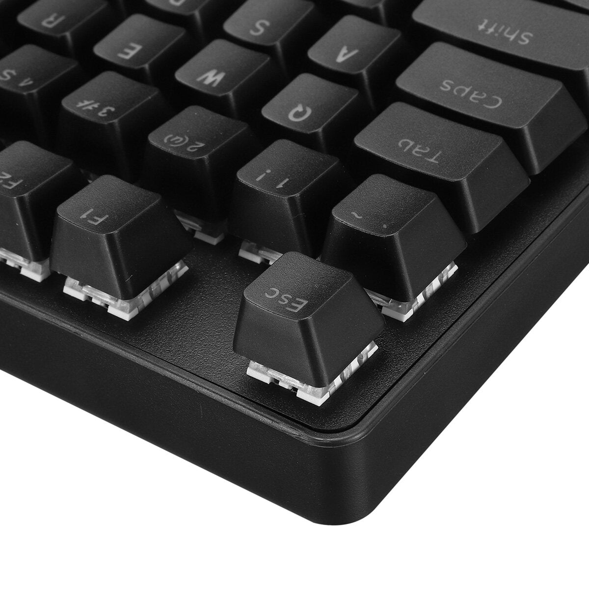 Wired Mechanical Keyboard Blue Switch 104-Key Suspended Keycaps RGB Backlit Mechanical Gaming Keyboard