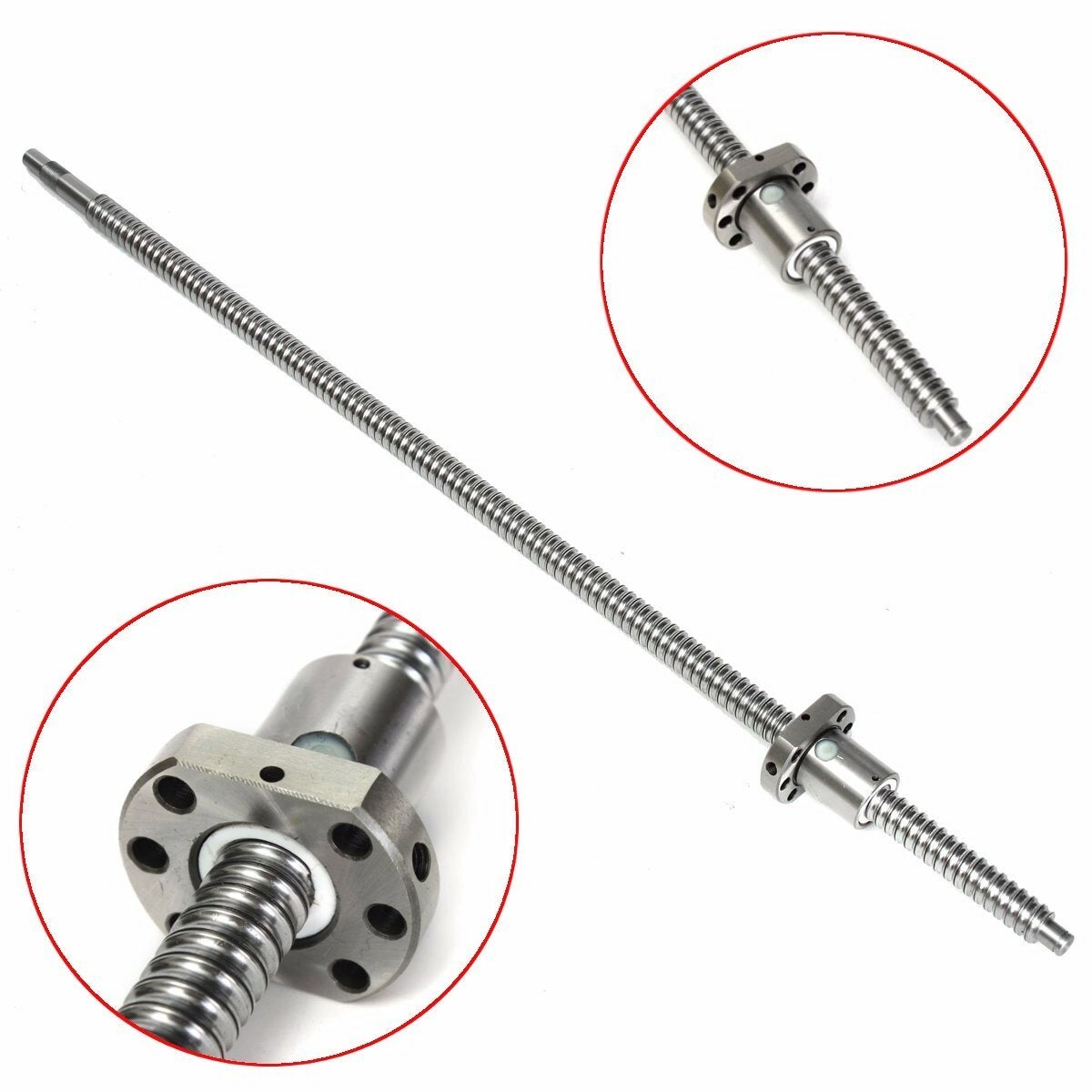 Ball Screw 650mm Ball Screw with Single Ball Nut for CNC