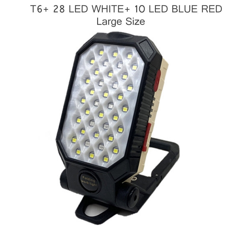 LEDs Ultra Bright Foldable Camping Lamp Super Bright Portable Survival Lanterns With Magnet Bracket Outdoor Waterproof Emergency Work Light