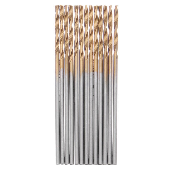 60pcs 1/1.5/2/2.5/3/3.5mm HSS Titanium Coated Twist Drill Bit Straight Shank