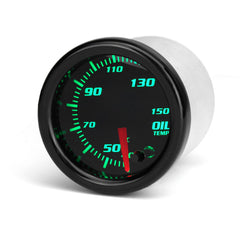 Universal 2'' 52mm 7 Colors LED Oil Temp Temperature Gauge Meter & Sensor 12V
