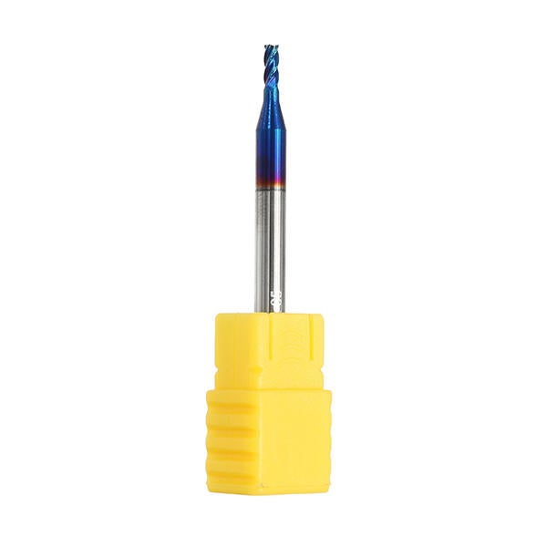 5pcs 2-8mm HRC65 Blue NACO Coated Round Nose Milling Cutter 4 Flutes End Mill CNC Tool