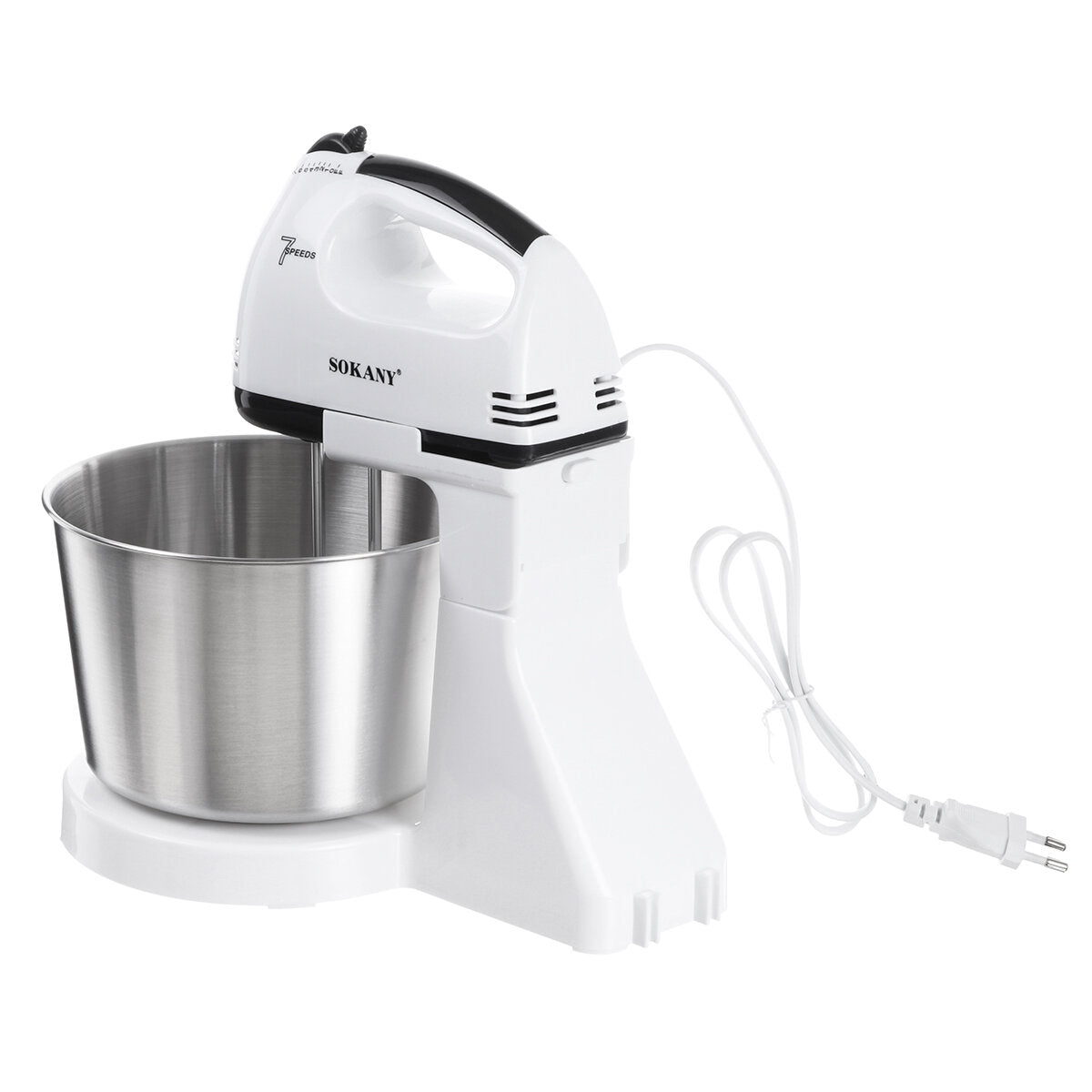 Electric Mixer Stand Mixing Bowl Cream Dough FoodEgg Blender Whisk