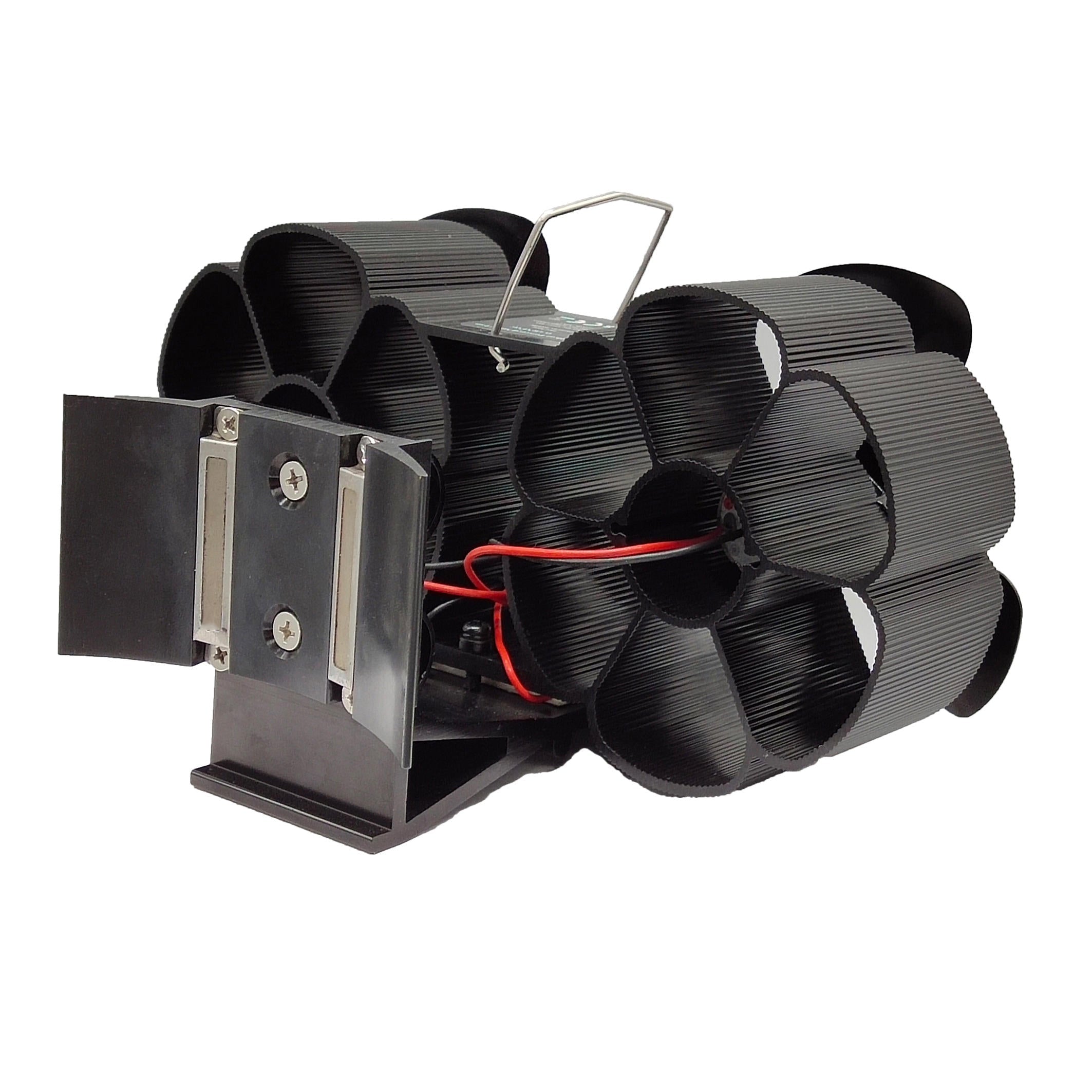 8.9inch 6 Blades Twin Stove Fan Silent Fireplace Fan 1450RPM Winter Warm Heater Powered Fan