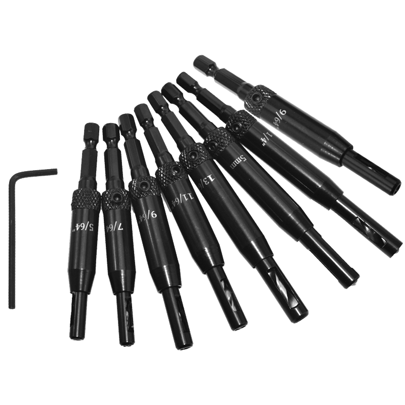 Aluminium Alloy Self Centering Door Hinges Drill Bit Hole Puncher Reaming Tool Countersink Drill Bit