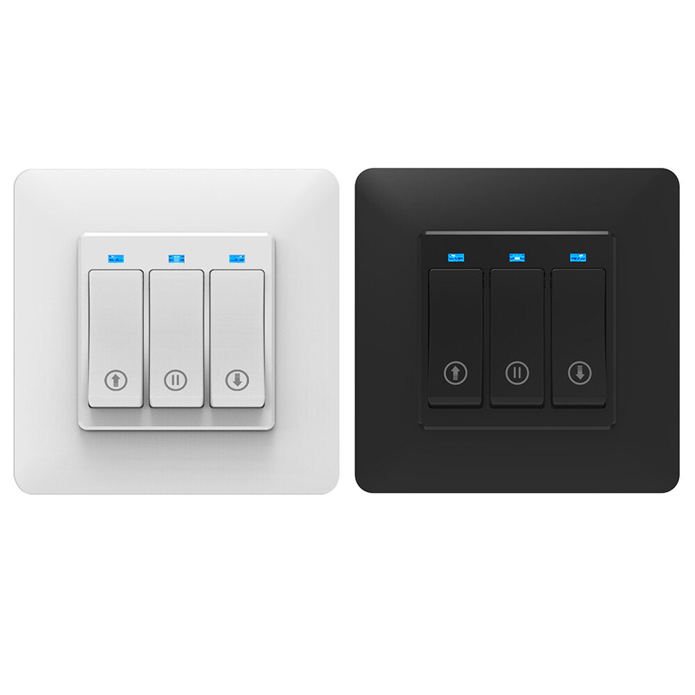 WiFi Smart Push Button Curtain Roller Blinds Shutter Switch Tuya Remote Control Motorized Motor Works with Alexa Google Home