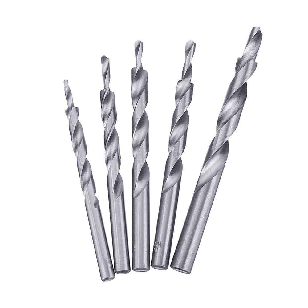 5pcs Twist Step Drill Bit For Woodworking Manual Pocket Hole