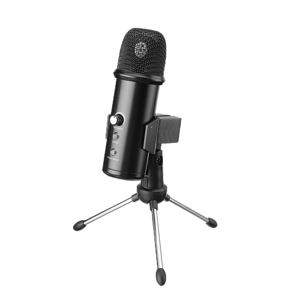 USB Condenser Microphone with 4 Voice Changes and Echos Changes