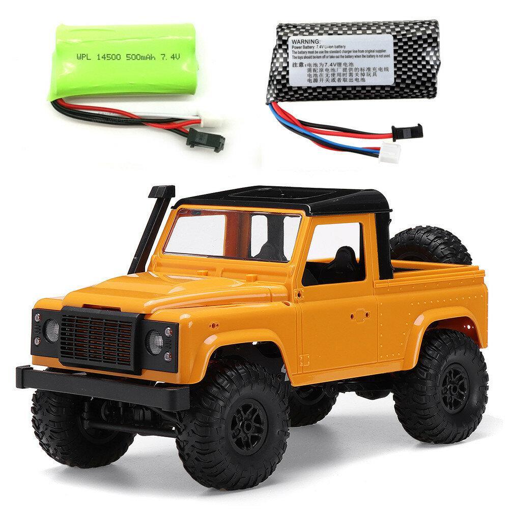 RTR with Two Battery 1/12 2.4G 4WD RC Car with LED Light Vehicles Truck Models