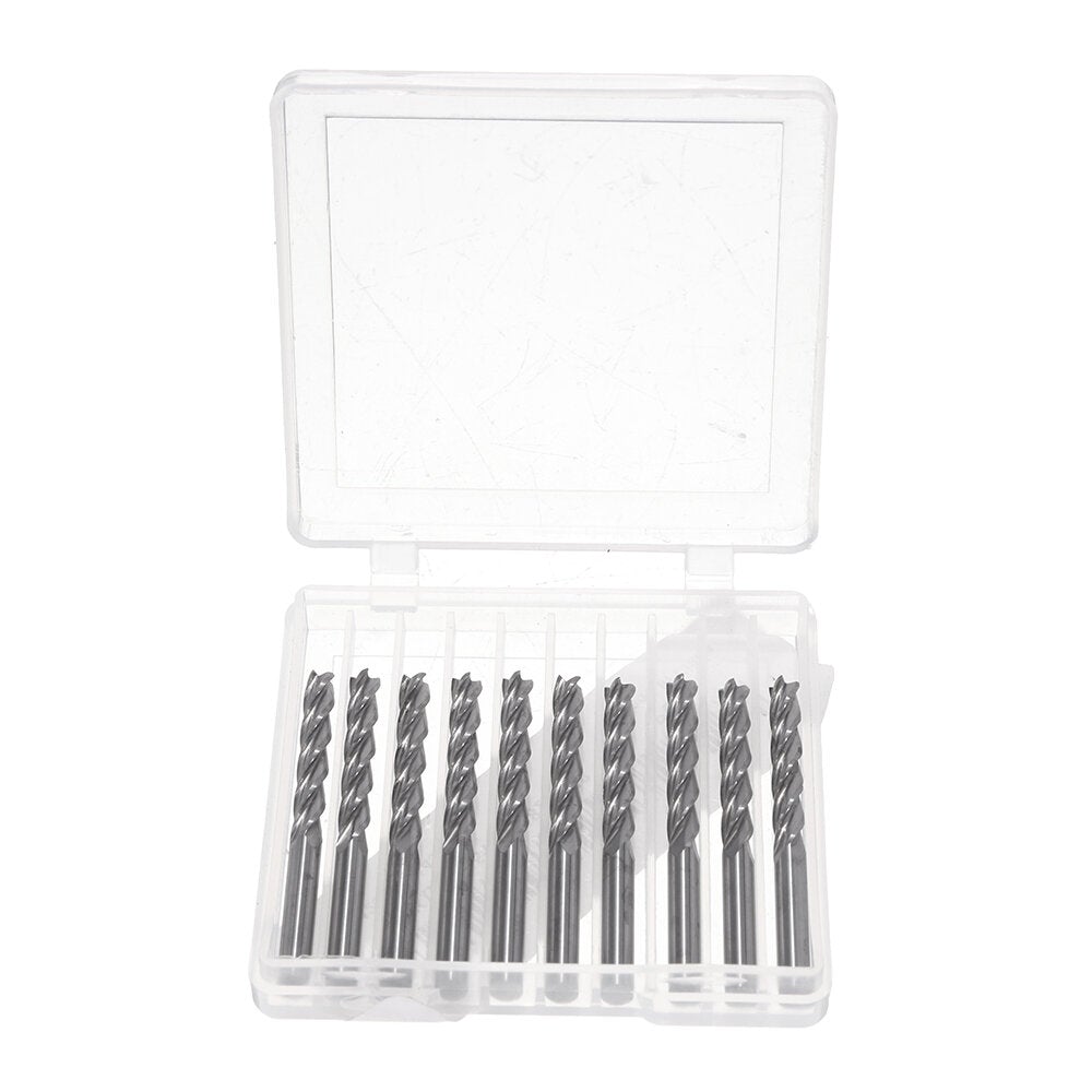 10pcs 3.175*22mm 4 Flutes Milling Cutter Carbide End Mill CNC Cutting Tool