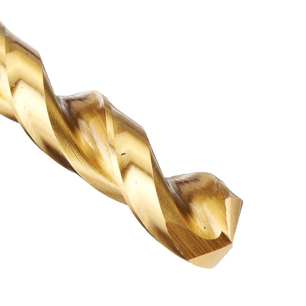 25Pcs Titanium Coated M42 Twist Drill Bit 8% High Cobalt HSS Set Industrial Grade 1-13mm for Stainless Steel Metal Wood
