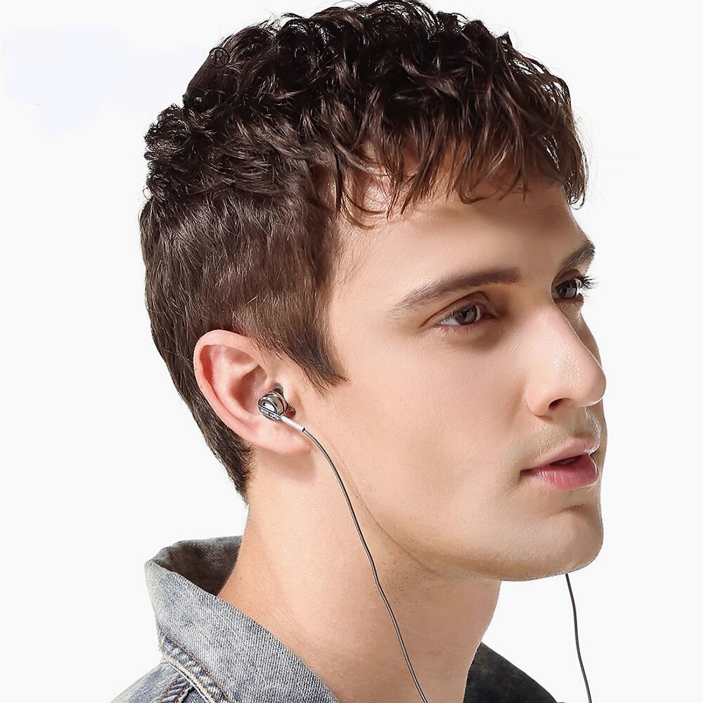 Metal Heavy Bass Hi-Fi Earphone 3.5mm Wired In-Ear Earbuds with Mic for Samsung