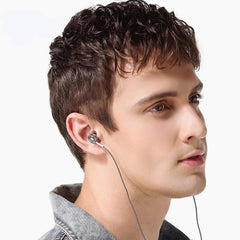 Metal Heavy Bass Hi-Fi Earphone 3.5mm Wired In-Ear Earbuds with Mic for Samsung