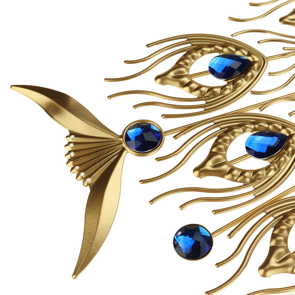 3D DIY Luxury Peacock Wall Clock Metal Modern Art Digital Home Office Decoration