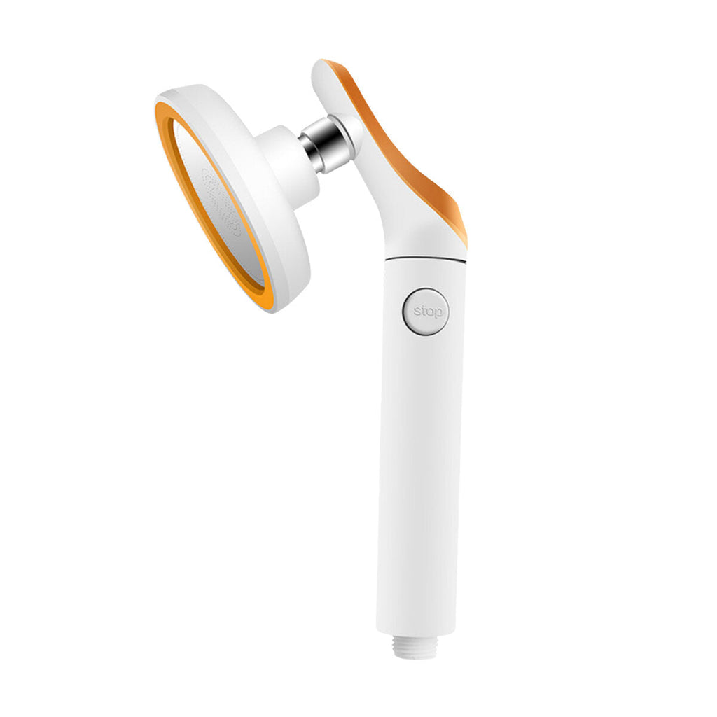Shower Head Water Saving Flow 360 Rotating High Pressure Spray Stop Button