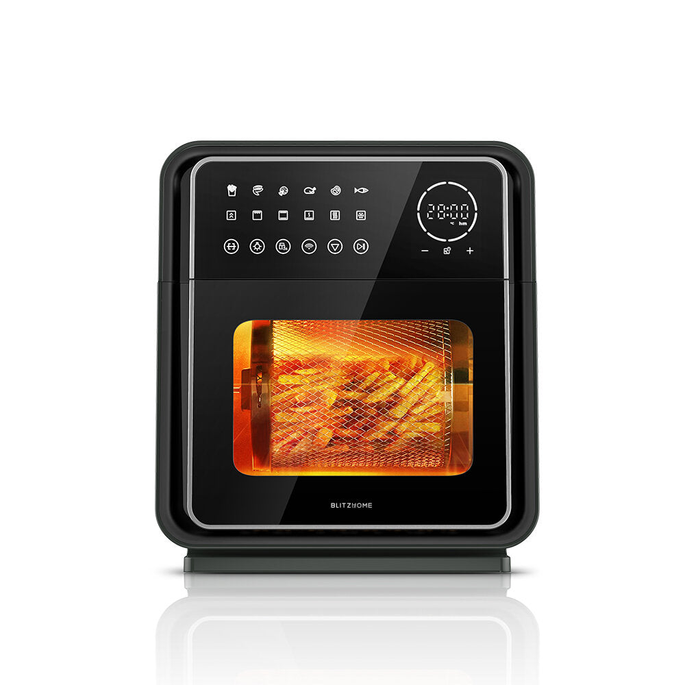 1900W 13QT/12L Air Fryer Oven Smart WIFI Version Dual Heating Element 12 Recipes+ Cooking Function