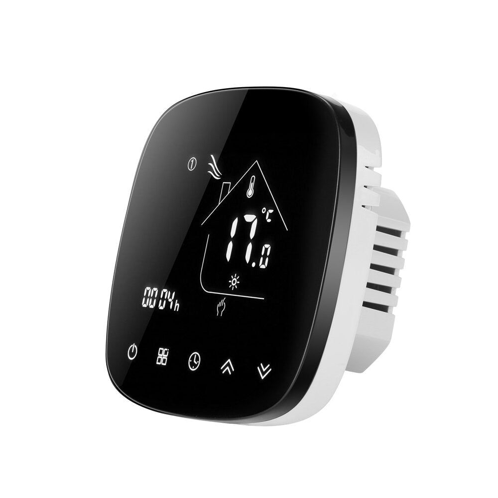 Round Shape Smart WiFi Electric Heating Thermostat Tuya Intellagent App Alexa Voice Control 0.5C Degree Accuracy