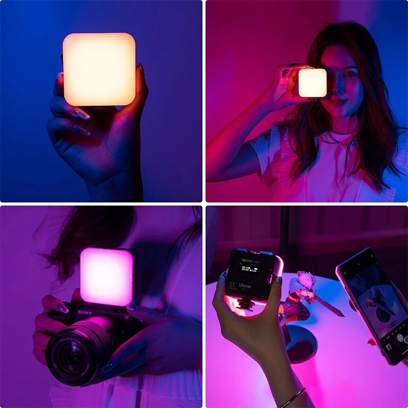 Video Light 2500K-8500K Dimmable Camera LED Video Lamp with Soft Diffuser for DSLR SLR Camera Smartphone Vlog Fill Light Live Broadcast Photography